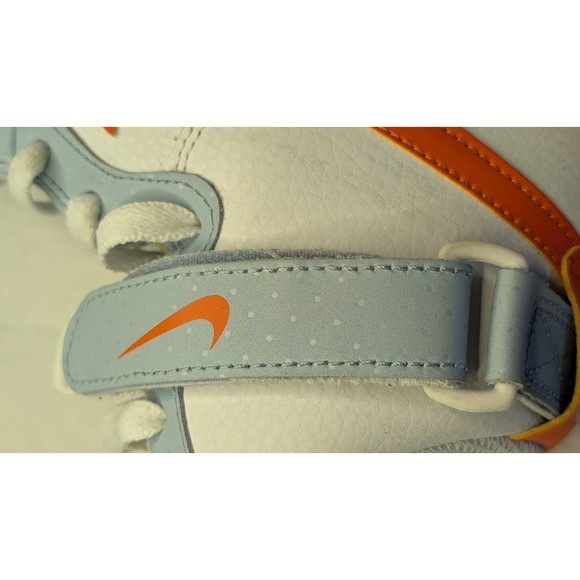 Nike AF-1  High (GS) 'Be Kind' Youth Sz 6.5 Hi-Top Sneakers Wht/Org #DC2198-100 - Picture 14 of 16